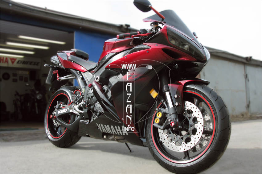 Эксклюзивная покраска методом аэрографии мотоцикла Yamaha R1, фото 04.