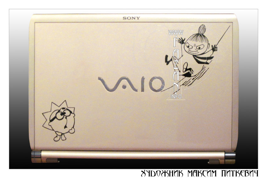 Аэрография на ноутбуке Sony Vaio, фото 02