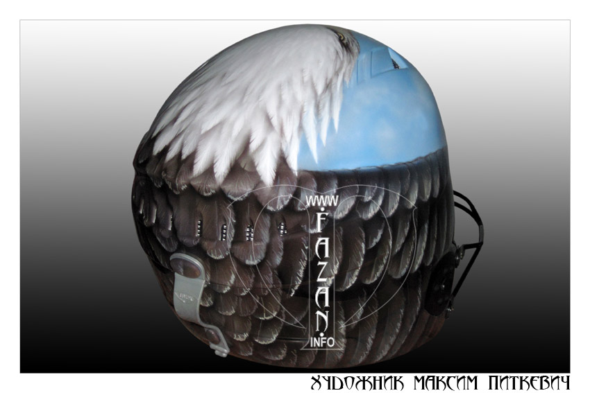 Аэрография на горнолыжном шлеме. Фото 08.