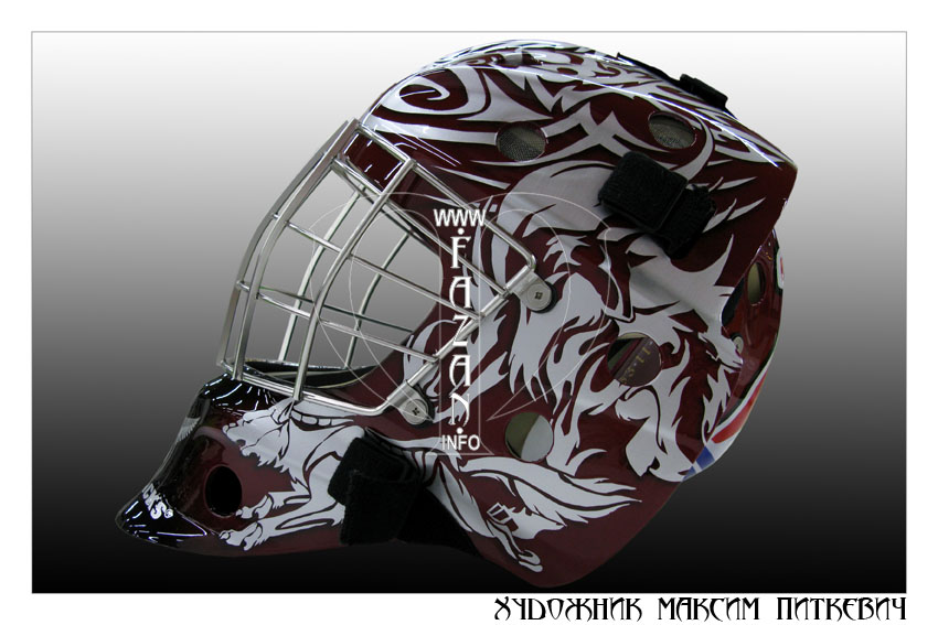 Аэрография на хоккейном шлеме. Фото 06.