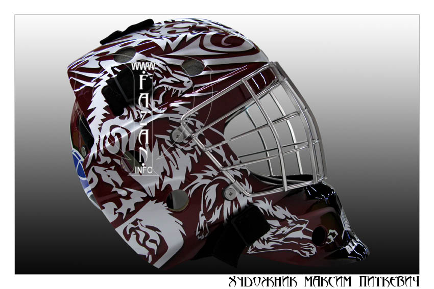 Аэрография на хоккейном шлеме. Фото 10.