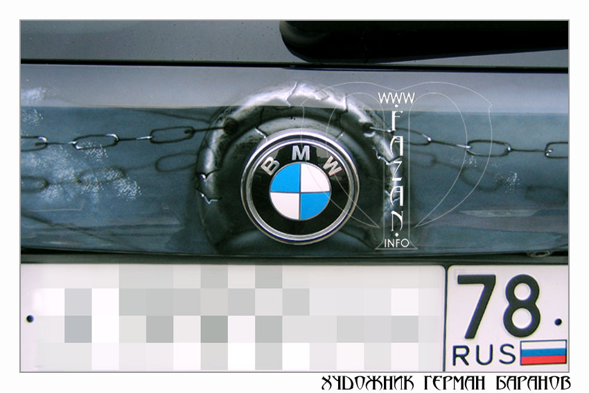 Хоккейная тема в аэрографии на автомобиле BMW X5. Фото 22.