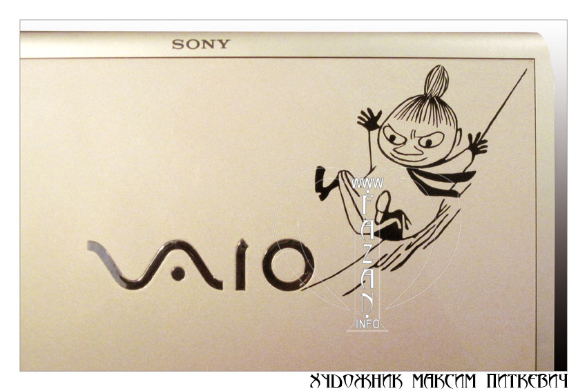Аэрография на ноутбуке Sony Vaio, фото 05